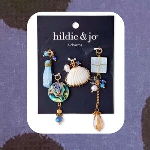 🏷️🎉🆕 hildie & jo • 4 pack crystal wire stone charms necklace bracelet pendants